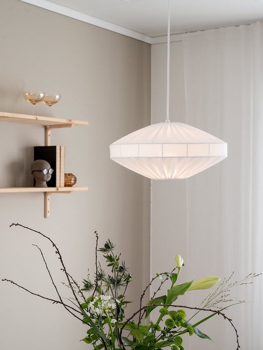 lampy wiszące Lampa wisząca Edith White w stylu skandynawskim