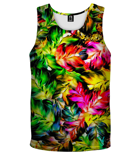 t-shirty męskie DR.CROW Bokserka Męska Jungle Leaves Red