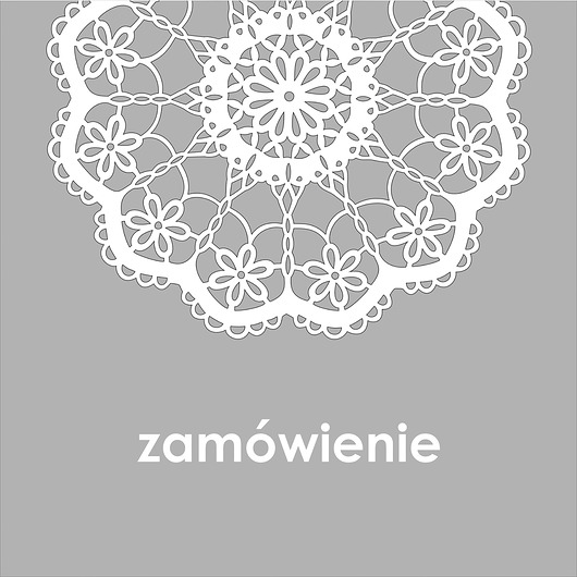 zamówienie - serwetka filcowa biała śr.80cm home variety