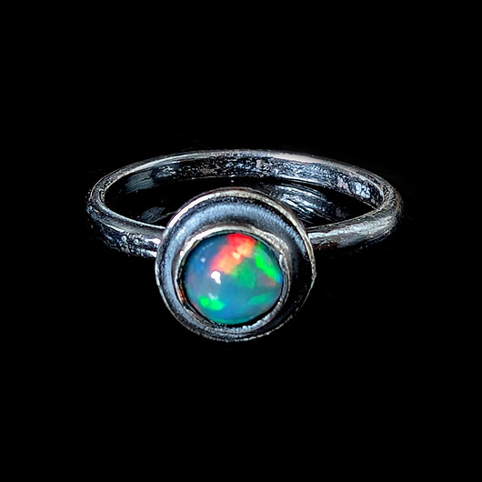 pierścionki srebrne Pierścionek paradise- opal