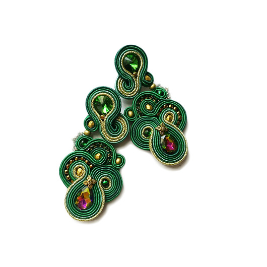 Isobelle - kolczyki sutasz Mró Soutache