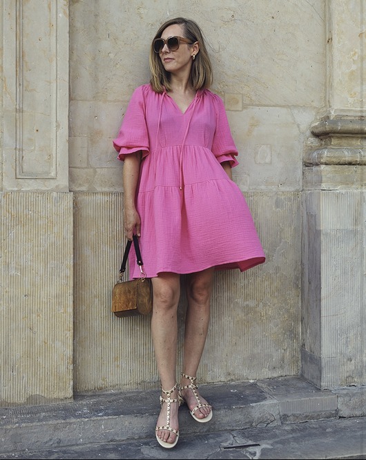 sukienki mini damskie Sukienka LUNA pink