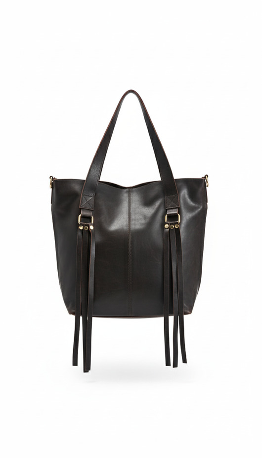 torby na ramię Ekskluzywna torebka z naturalnej skóry - LS01 ciemnobrązowa