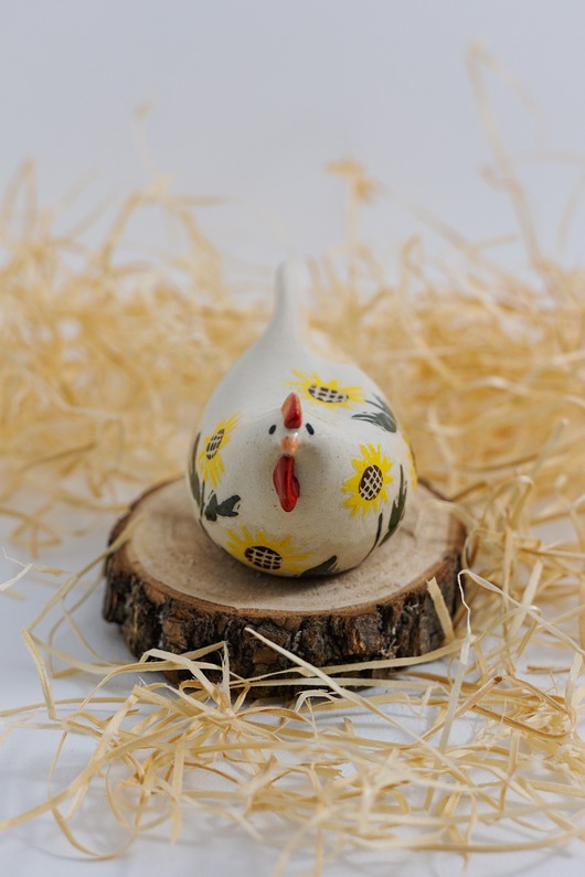 ozdoby wielkanocne Kurka słonecznikowa