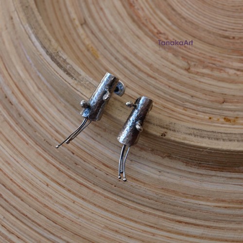 RAW SILVER- sztyfty srebrne  tanakaArt