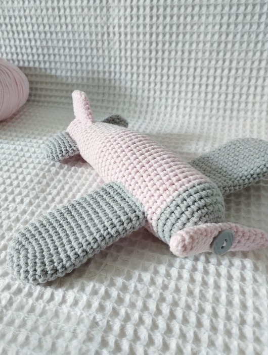 zabawki - inne Szydełkowy samolot, samolocik