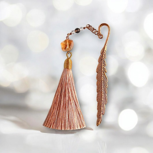 zakładki do książek DOBROBYT : zakładka PREMIUM : cytryn, k. górski, kwarc dymny