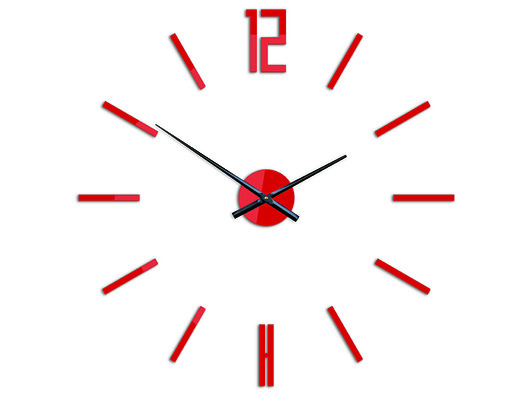 Zegar ścienny Carlo Red 75 cm ModernClock
