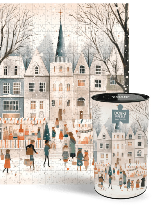 puzzle dla dzieci Białe Święta Puzzle 1000 Elementów Dobre Puzzle