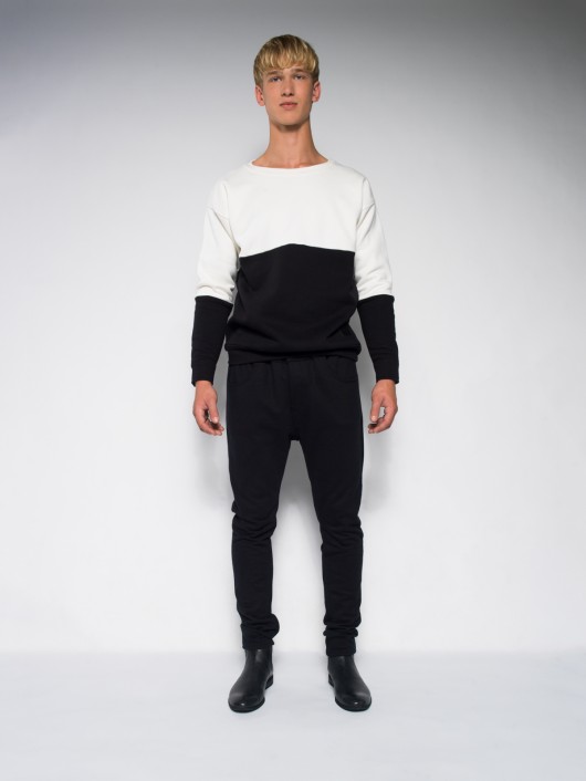 Male Black&White Sweatshirt - SEASON SALE Keyce