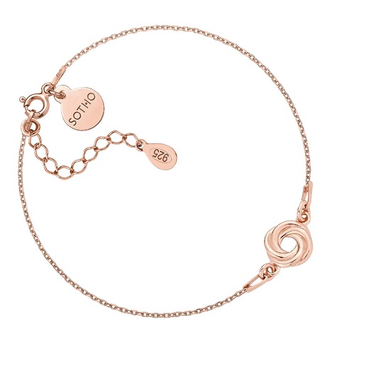 bransoletki złote Bransoletka z różowego złota z oponką