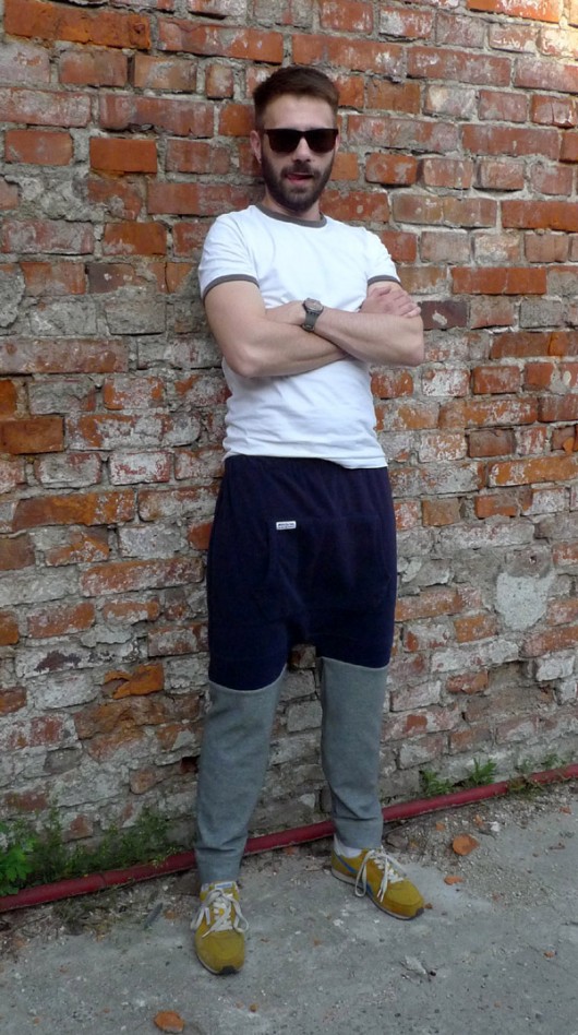 granatowo szare Maruna Upcycled