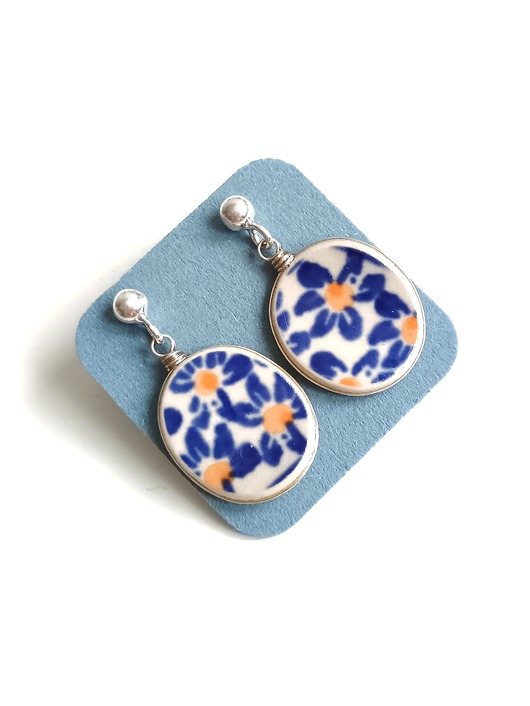 kolczyki ceramiczne Kolczyki ceramiczne Bolesławiec