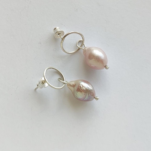 kolczyki z kamieniami Kolczyki OKRĄG