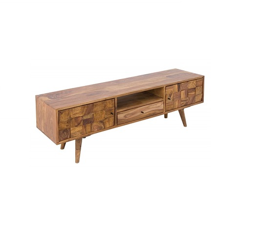 Szafka RTV Mosaico drewno sheesham 140cm Home Design