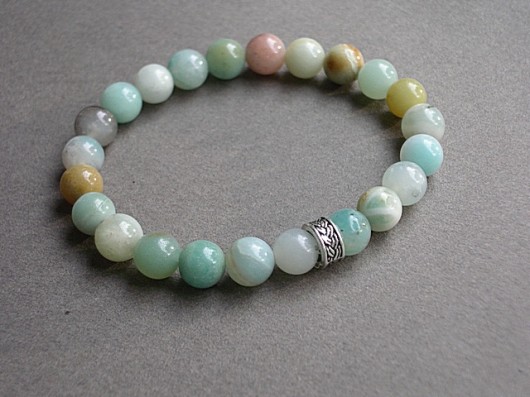 Mint amazonite  - bransoletka KiKa pracownia