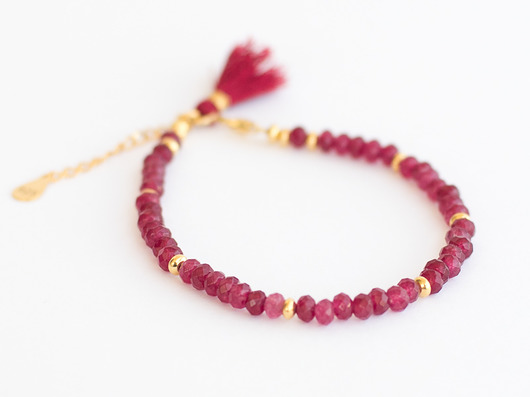 Piękna bransoletka z rubinów La Femme Jewellery