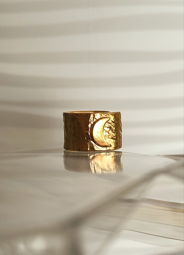 nausznice Nausznica MOON Gold księżyc jasny