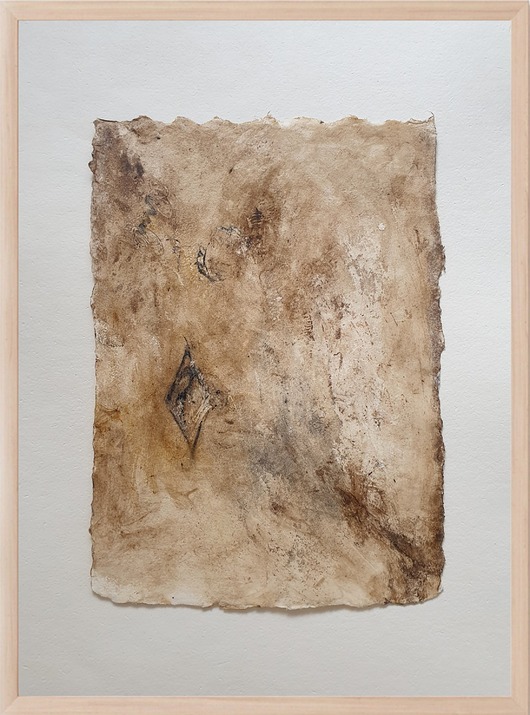 obrazy Abstrakcja wabi sabi nr 09, pigmenty ziemne, akryl