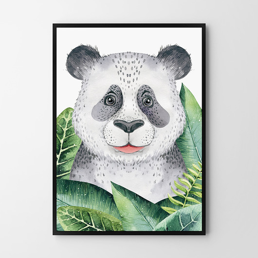 obrazy i plakaty do pokoju dziecięcego Panda   - plakat dla dzieci