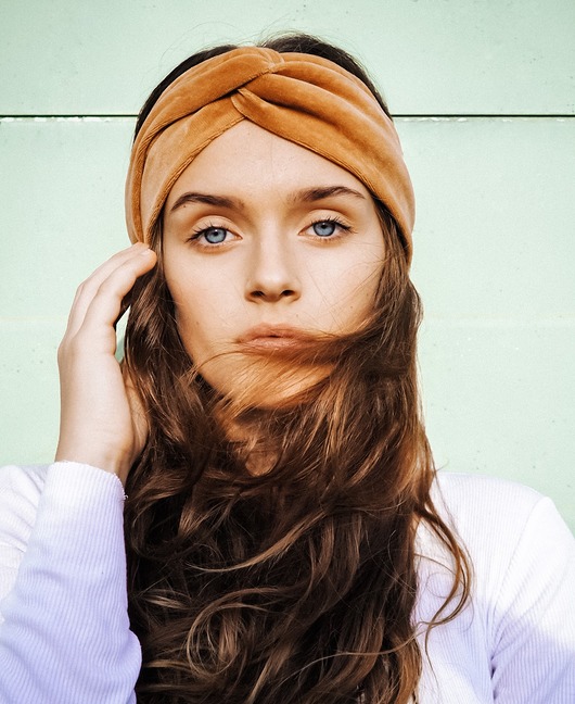 opaski do włosów Caramel Velvet Turban - Opaska