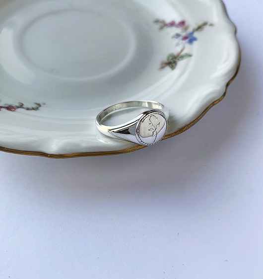 pierścionki srebrne Rosa- Sygnet- Pierścionek- Róża