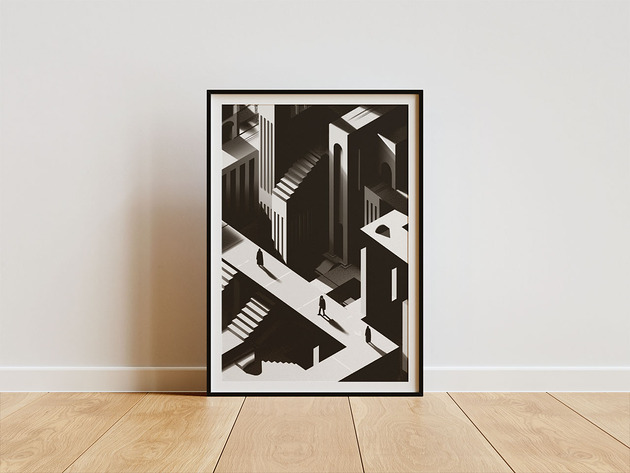 plakaty Plakat - Stairs to nowhere