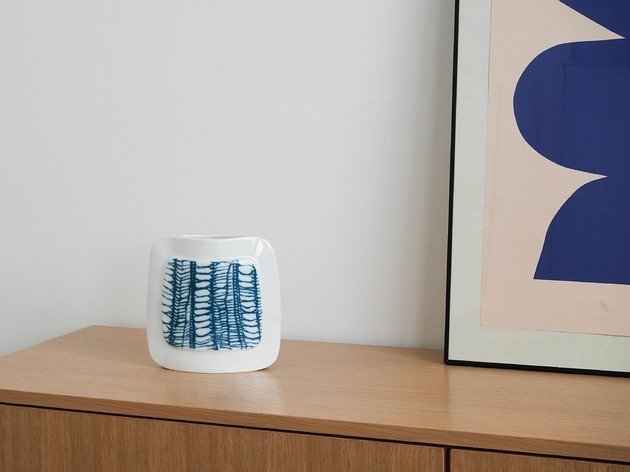 wazony Wazon porcelanowy, duński design, lata 70, produkcja: Bing & Gr