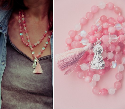 LOTOS MALA naszyjnik bransoleta z BUDDĄ z NEPALU NOMAD ACCESSORIES