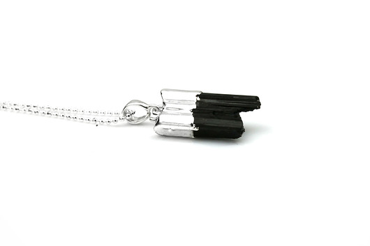 Colare Turmalin srebro Brazi Druse Jewelry