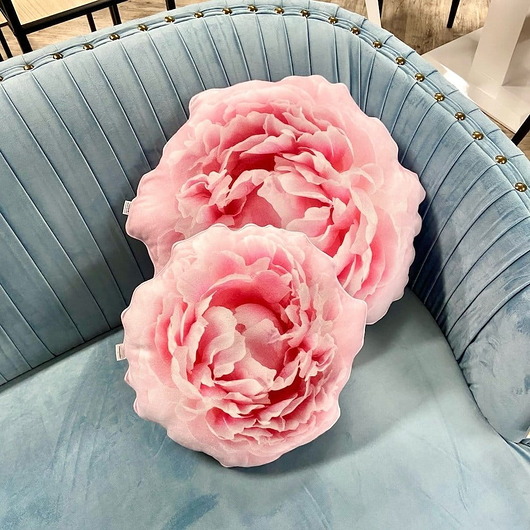 poduszki z grafiką Zestaw poduszek Kwiaty Piwonia Peonie