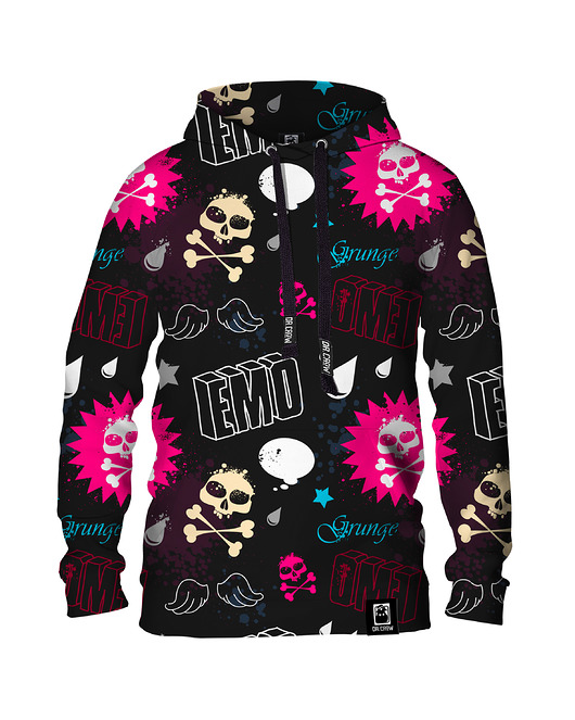 bluzy męskie Męska Bluza z kapturem DR.CROW Emo