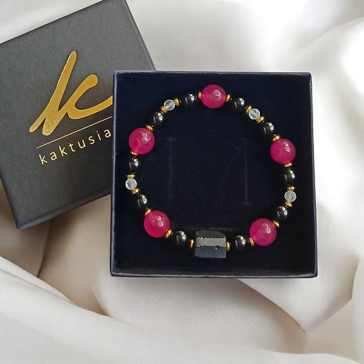 bransoletki z kamieni naturalnych OCHRONA oczyszczenie SIŁA koncentracja : turmalin, k.górski, onyks, jadeit