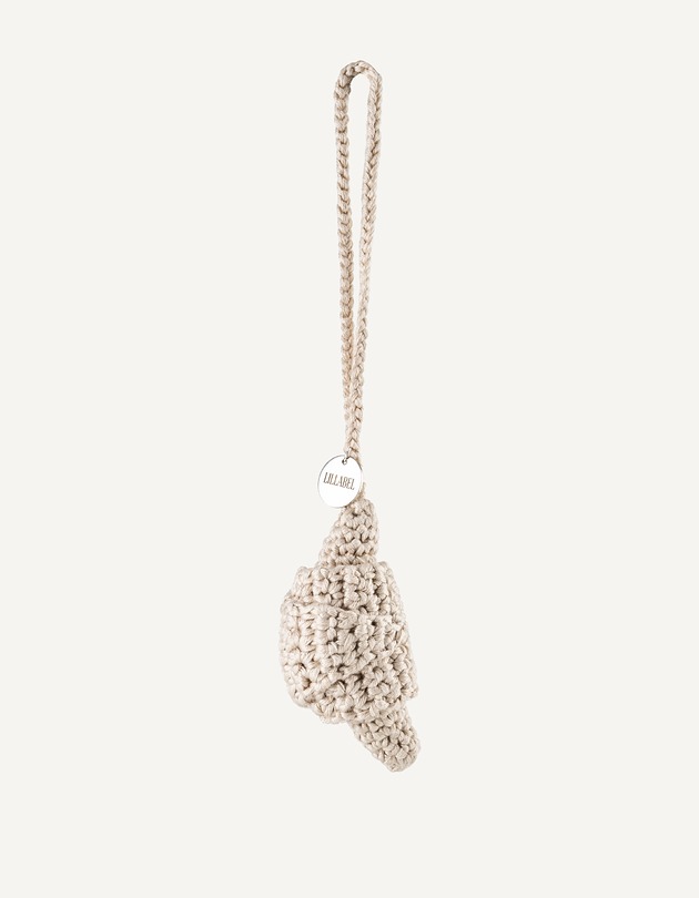 breloki Breloczek szydełkoway croissant charms do torebki LILLABEL