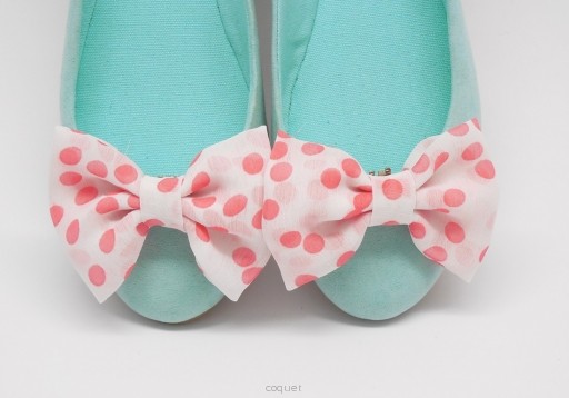 Pink Dots  - klipsy do butów Coquet Coquet
