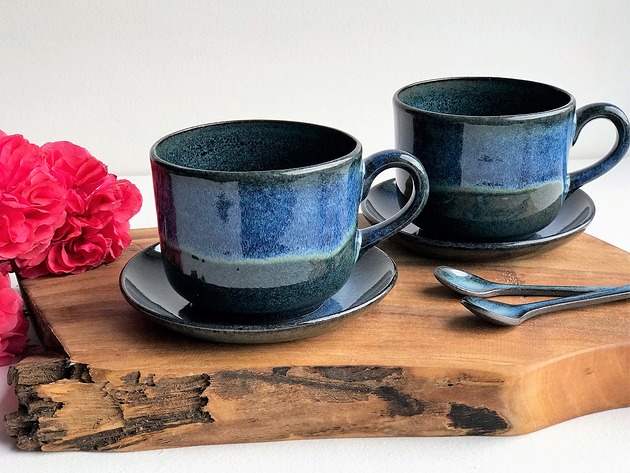 Filiżanka ceramiczna Zestaw dla dwojga Ceramika Tyka