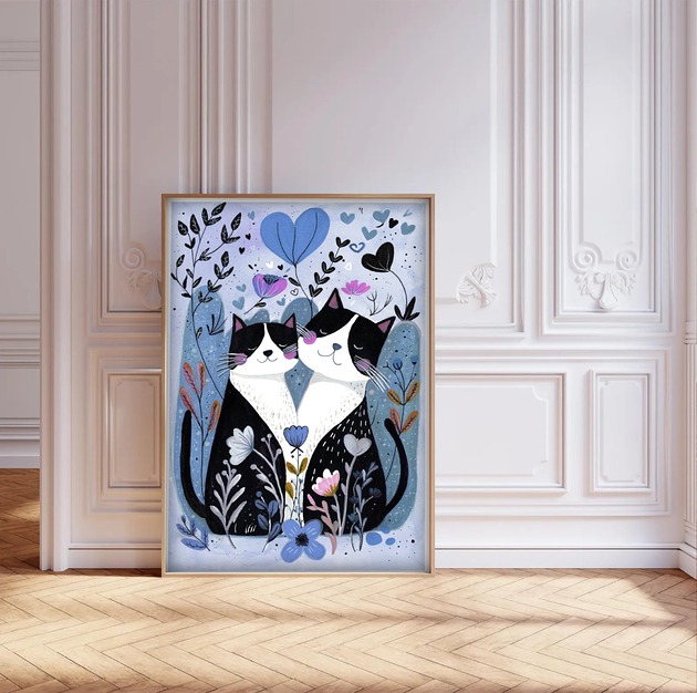 grafiki i ilustracje Kociaki. Plakat