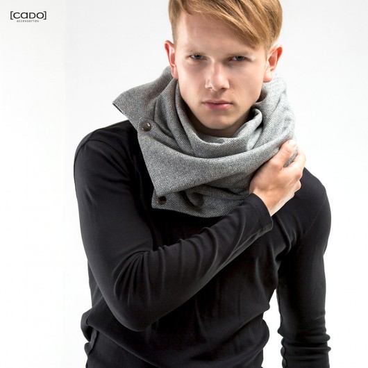 Szal Komin Tuba Etola - Tweed HERRINGBONE CADOaccessories
