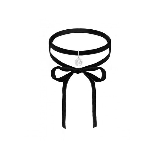 AKSAMITNY CHOKER Z ZAWIESZKAMI ZE SREBRa Coccola JEWELLERY