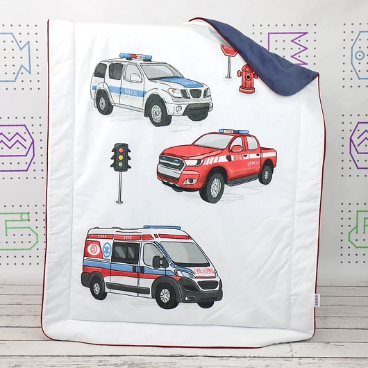kocyki, kołderki, pościel dla dzieci Kocyk Panelowy 75x100 Emergency