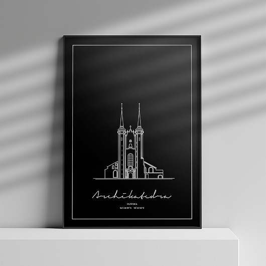 plakaty Plakat Architektura - Gdańsk - Katedra w Oliwie