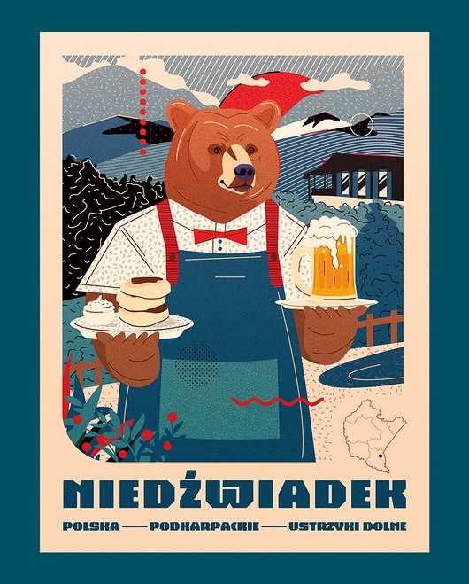 plakaty Plakat - Niedźwiadek