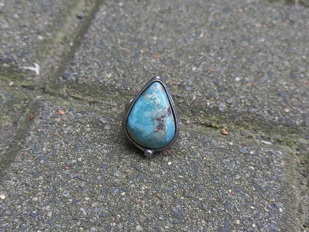 pierścionki - różne Larimar - pierścionek regulowany