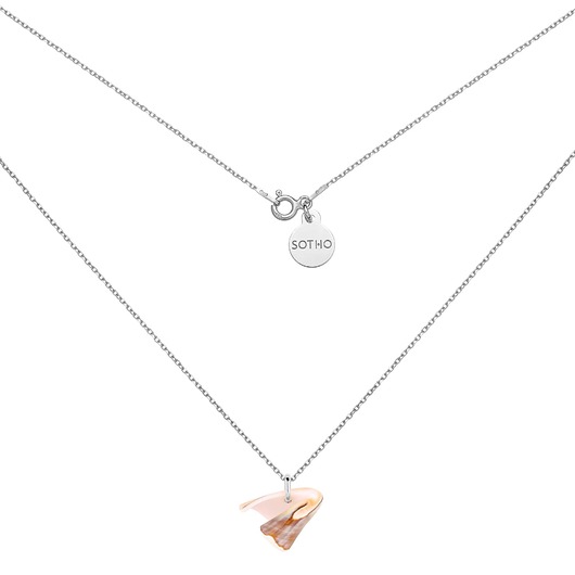 srebrne naszyjniki Srebrny naszyjnik z muszelką