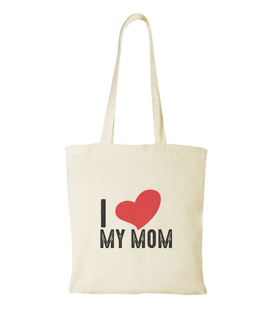 torby na zakupy Torba bawełniana "I LOVE MY MOM"