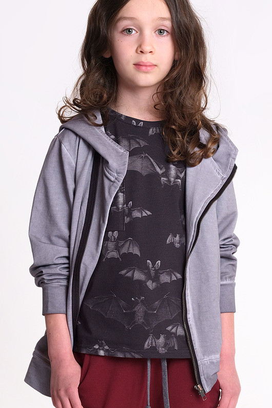 Bluza z kapturem cold dye szara NO SUGAR WEAR