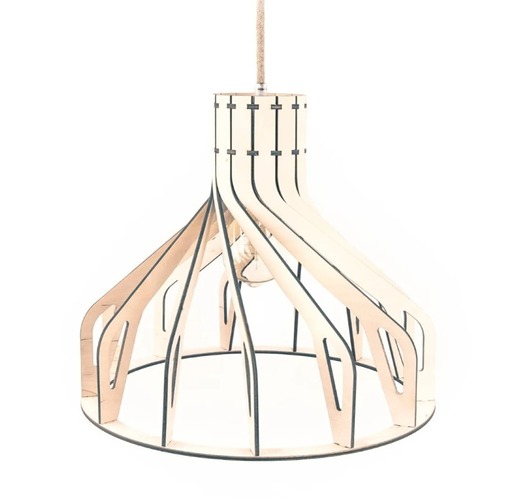 lampy wiszące Kolorowa lampa sufitowa drewniana