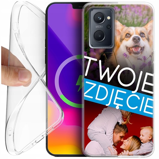 etui na telefon zaprojektuj etui ze zdjęciem logo napisem do Realme 9i i Oppo A76 Oppo A36