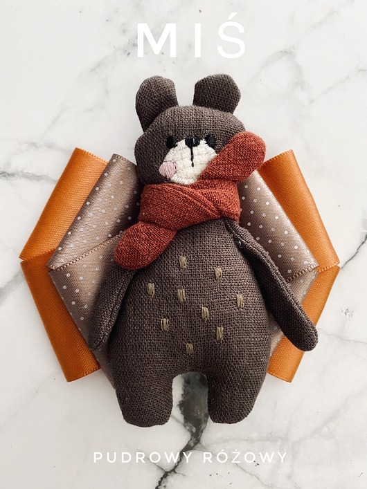 broszki Artystyczna Brosza z niesamowitym Misiem! Pop Art  MIŚ