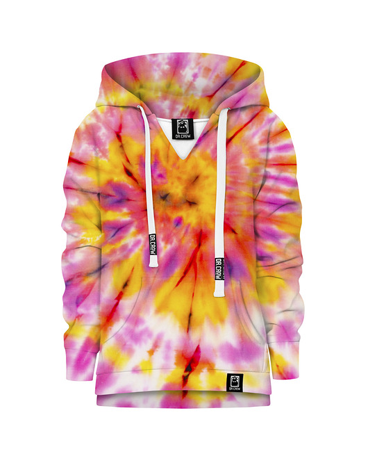 bluzy dla chłopców Bluza Chłopiec DR.CROW Tie Die Pink